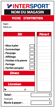 AUTOCOLLANT PLAT ENTRETIEN ETIQUETTE 60 x 120 mm