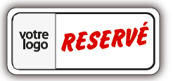 AUTOCOLLANT PLATRESERVE RECTANGLE 55 x 25 mm