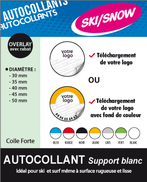 AUTOCOLLANT OVERLAY DIAM 30mm