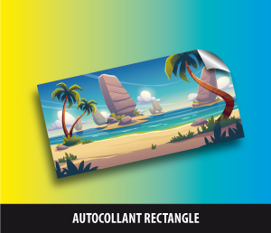 Autocollant rectangle